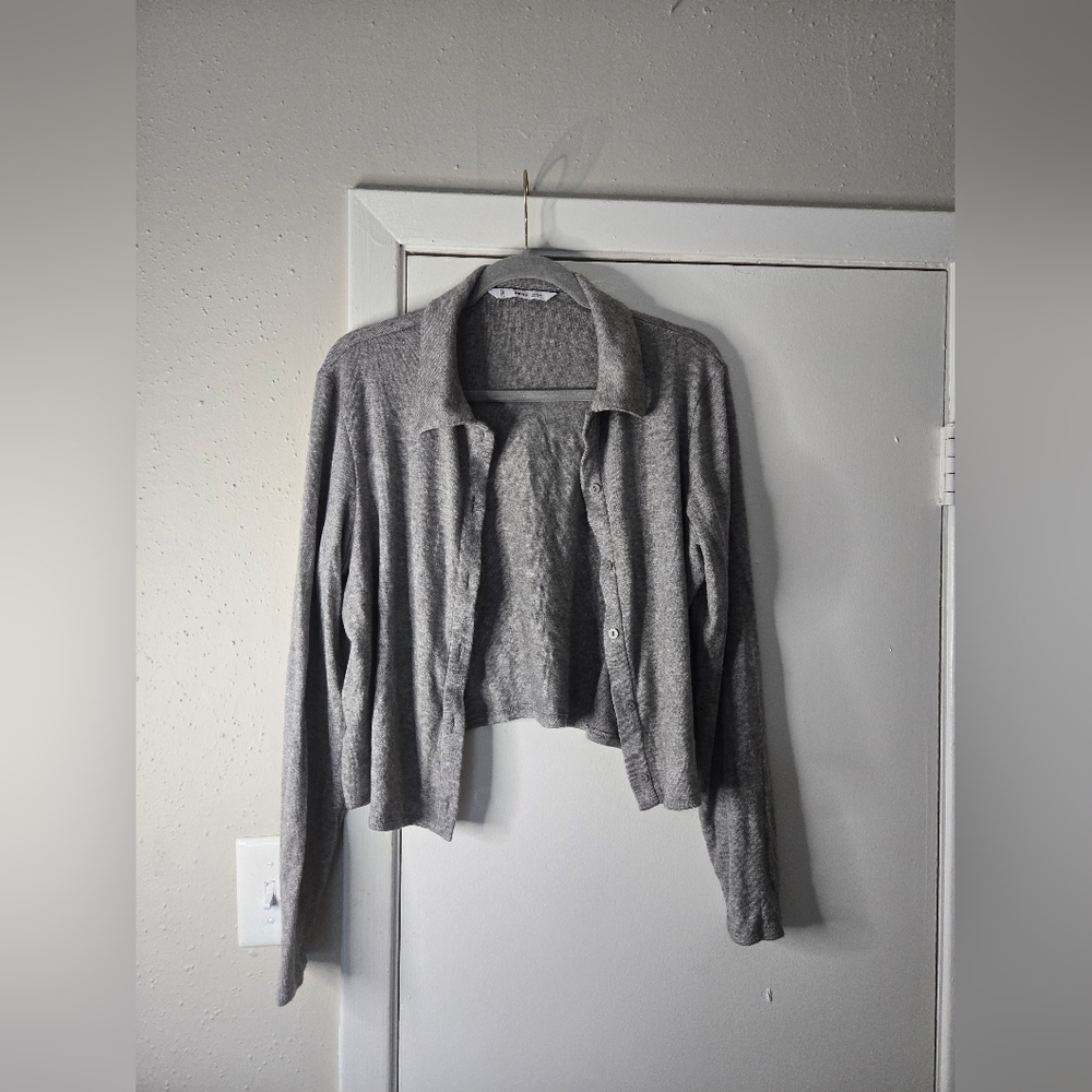 Mango grey cardigan